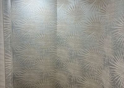 metallic silver on beige Thibaut-T10146